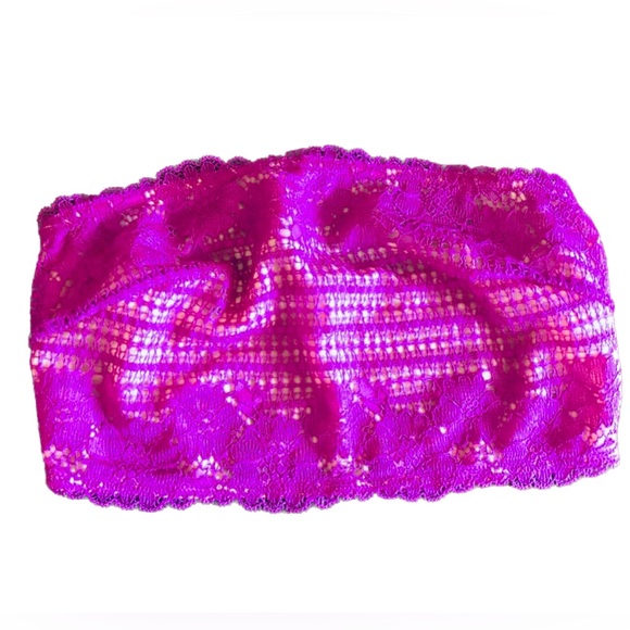 NWOT- Free People Camila Strapless Lace-Contrast Bandeau - Picture 11 of 16